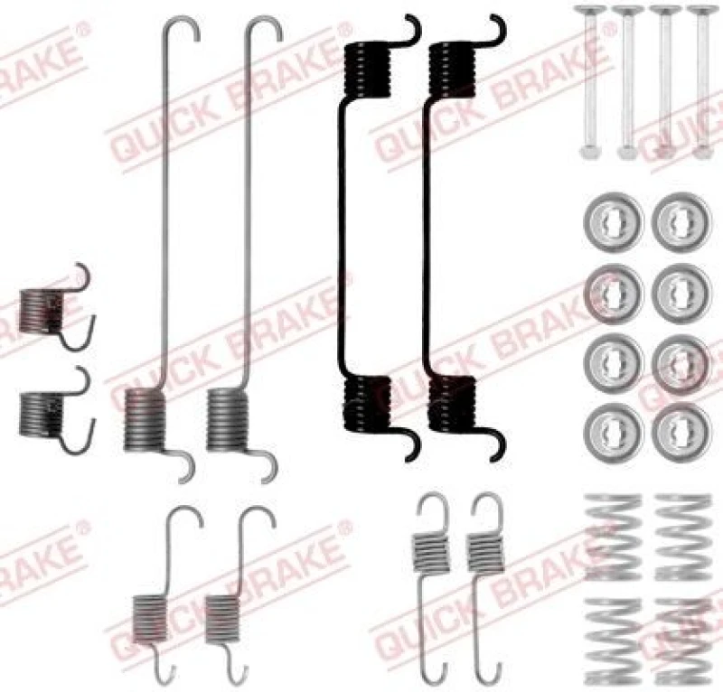 Image of QUICK BRAKE Brake shoe fitting kit QUICK BRAKE 105-0802
