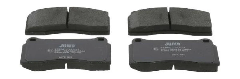 Image of JURID 573941J Brake pad set not prepared for wear warning indicator, without accessories Brake Pad Set,disc brake (402)