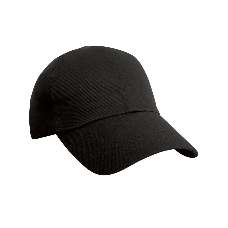 Image of Result Result Men Pro Style Heavy Cotton Cap in Black One Size Male 5063527364029