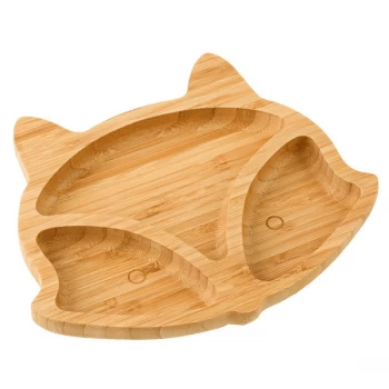 image of Bamboo Baby Suction Plate M&amp;W Fox