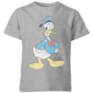 Image of Disney Donald Duck Classic Kids T-Shirt - Grey - 11-12 Years