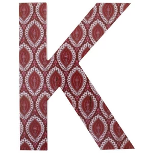 Image of Letter K Wall Plaque