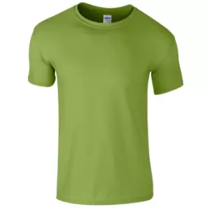 image of Gildan Mens Short Sleeve Soft-Style T-Shirt (XXL) (Kiwi)