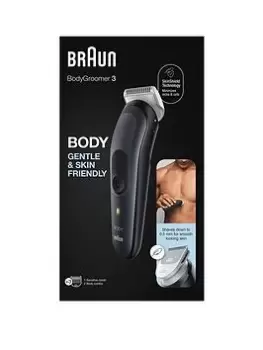 image of Braun Body Groomer 3 BG3350 Manscaping Tool For Men with Sensitive Comb, One Colour, Men