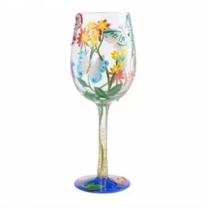 Image of Bejeweled Butterfly Wine Glass