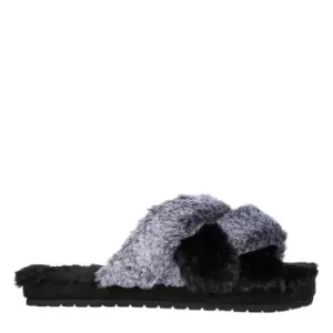 Image of Skechers Cozy Slide Lovely Vibes Womens Slippers - Black