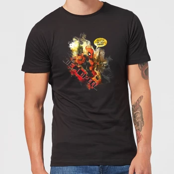 Image of Marvel Deadpool Outta The Way Nerd T-Shirt - Black - 3XL - Black