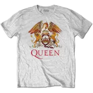 Image of Queen - Classic Crest Kids 13-14 Years T-Shirt - Grey