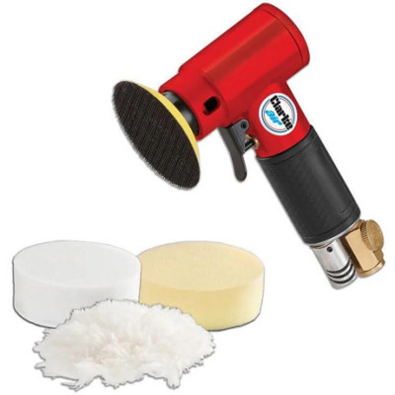 Image of Clarke Air Polisher 3" 75mm Right Angle Head Palm Sanding Variable Speed Cat220