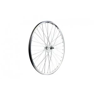 image of Wilkinson 700c Silver Hybrid Double Wall Solid Axle Front Wheel