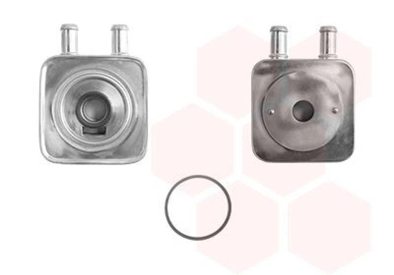 Image of VAN WEZEL Engine oil cooler VAN WEZEL 82003154