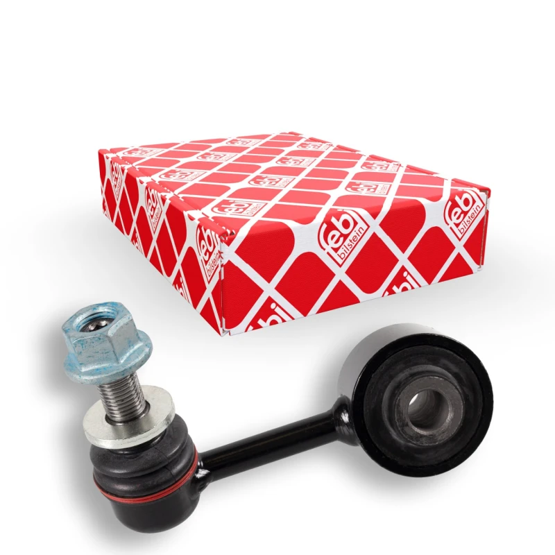 Image of FEBI BILSTEIN 48212 Anti-roll bar link Front Axle Left Steel Link Stabiliser (3229)