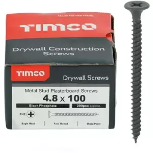 image of Timco Drywall Bugle Head Screws (Fine Thread) - 4.8 x 100 (200 pack)