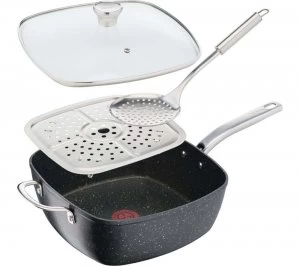 image of Titanium Excel 28cm Non-stick All In One Pan - Black, Titanium