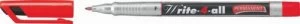 Image of Stabilo Write 4 All Marker Fine Red PK10