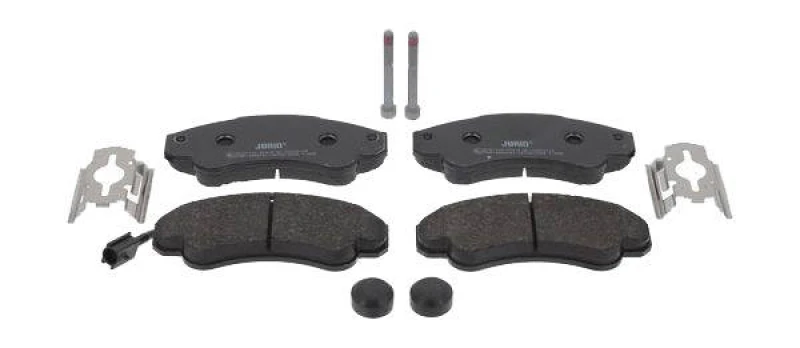 Image of JURID 573114J Brake pad set incl. wear warning contact, with accessories Brake Pad Set,disc brake (402)
