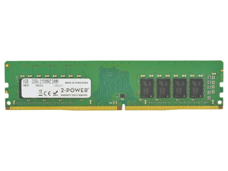 Image of 2-Power 8GB DDR4 2133MHz CL15 DIMM Memory - replaces KCP421NS8/8