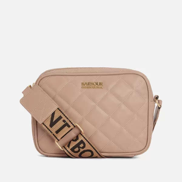 Image of Barbour International Sloane Diamond Quilted Faux Leather Cross Body Bag