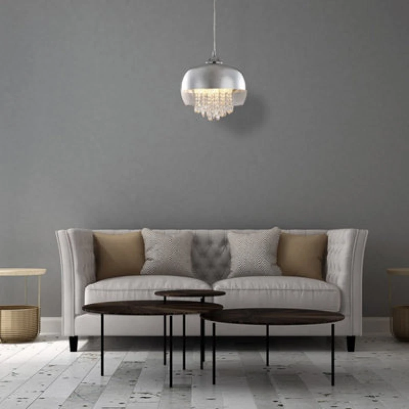 Image of Milagro Pendant Lamp Luna 1xE14 LED Chrome