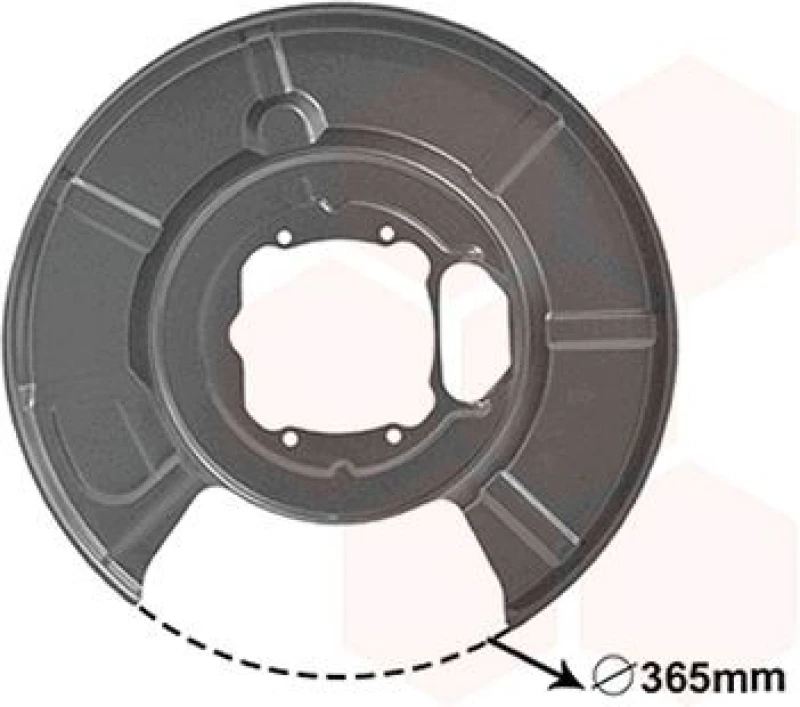 Image of VAN WEZEL Brake disc backing plate VAN WEZEL 0655373