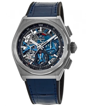 image of Zenith Defy El Primero 21 Blue Chronograph Skeleton Dial Mens Watch 95.9002.9004/78.R584 95.9002.9004/78.R584