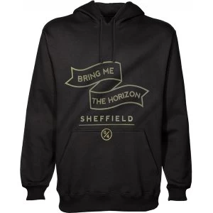 Image of Bring Me The Horizon Banner Mens Large Hoodie - Black
