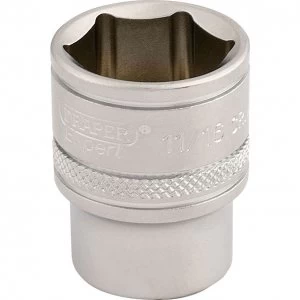 Image of Draper 3/8" Drive Satin Finish Hexagon Socket Imperial 3/8" 11/16"