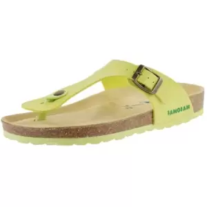 image of Sanosan Womens/Ladies Geneve Sano Sandals (3 UK) (Lime/Brown)