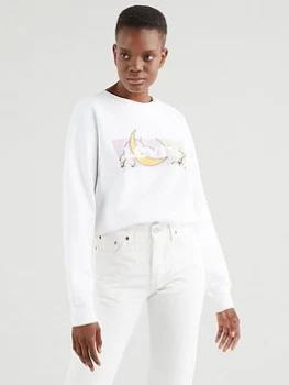 Image of Levis Graphic Standard Crew - White