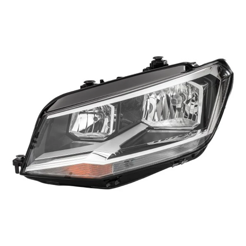 Image of HELLA 1EA 012 286-051 Headlights W21/5W, Left, with motor for headlamp levelling, Halogen Headlight (259)