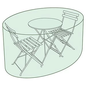 Image of Charles Bentley Small Round Tarpaulin Furniture Co ver Green