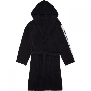 image of Emporio Armani Woven Bathrobe Navy Size M Men