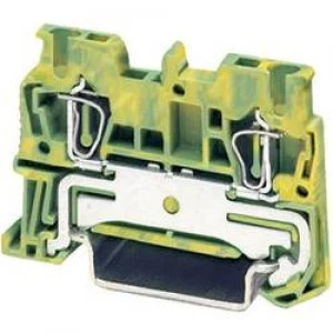 image of Phoenix Contact 3031513 ST 15 PE Spring Protective Conductor Terminal Block ST ... PE Green yellow