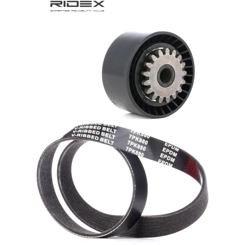 Image of RIDEX 542R0503 V-ribbed belt set V-Ribbed Belt Set (542)