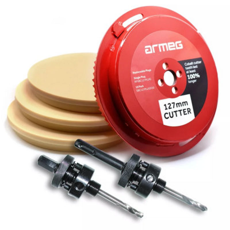 Image of Armeg 127mm Diameter Complete Solid Board Cutter Set SBC