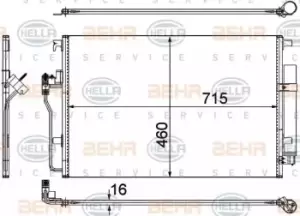 Image of Condenser Air Conditioning 8FC351307-641 by BEHR