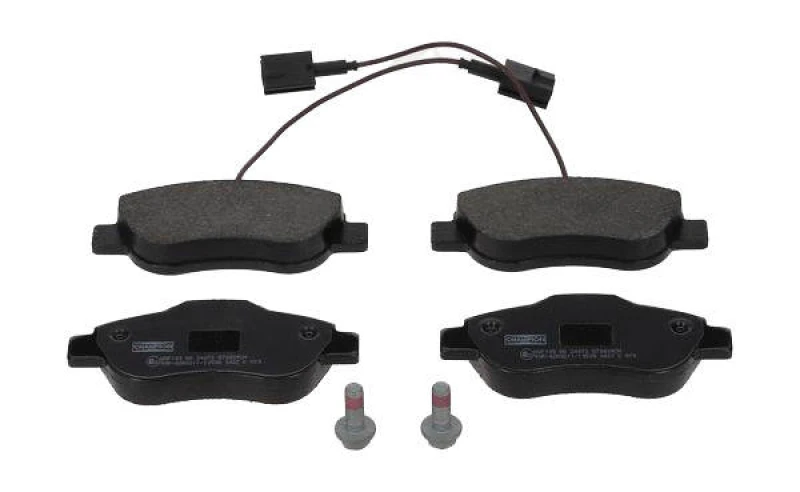 Image of CHAMPION 573839CH Brake pad set prepared for wear warning indicator Brake Pad Set,disc brake (402)