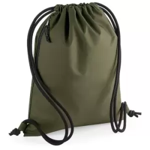 image of Unisex Recycled Gymsac (One Size) (Military Green) - Bagbase