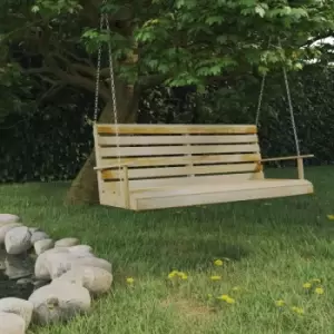 Image of Swing Bench Impregnated Pinewood 155x65x60cm - Brown - Vidaxl