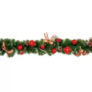 image of Premier Decorations 1.8M Red Dressed Garland