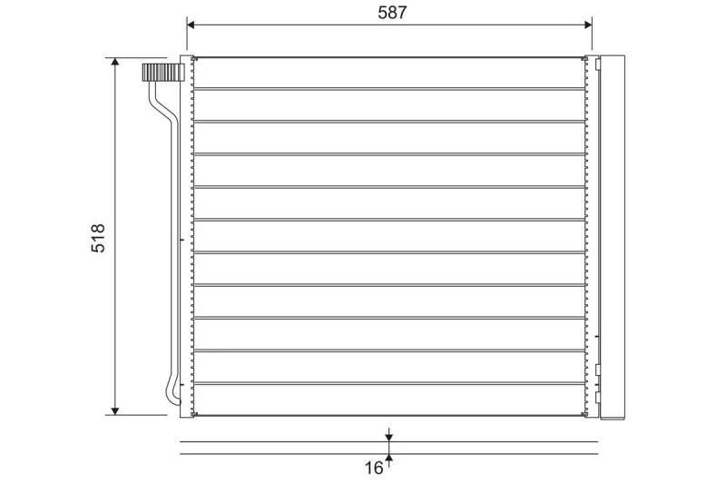 Image of Air conditioning condenser VALEO 822649
