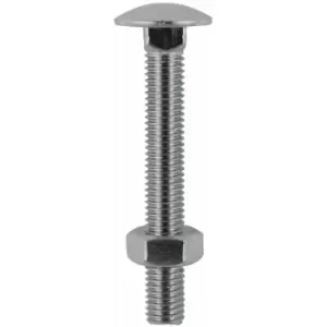 Image of Coach Bolt and Nut Stainless Steel M10 100mm Pack of 2