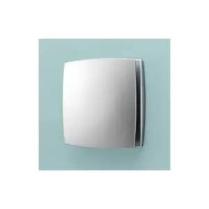 image of Breeze Wall Mounted Bathroom Fan With Timer And Humidity Sensor - Matt Silver - 31400 - Silver - HIB