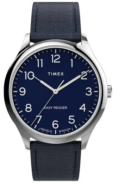 image of Timex TW2V27900 Mens Easy Reader Navy Dial Navy Watch