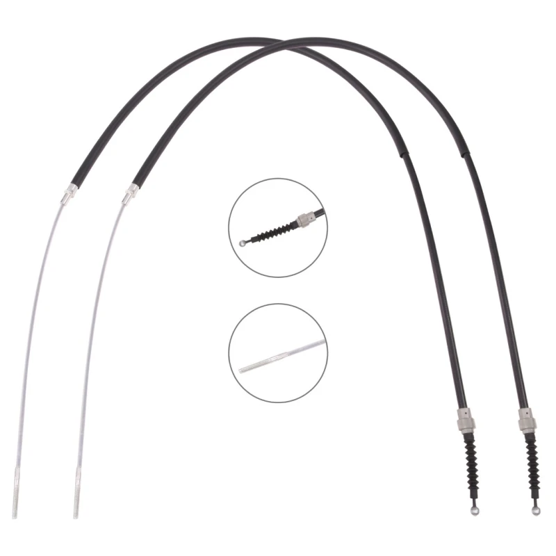 Image of RIDEX 124C1135 Brake Cable Rear, 1610/1100+1610/1100mm Cable,parking brake (124)
