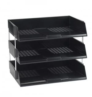 image of Avery Letter Tray Wide Entry Black W44BLK