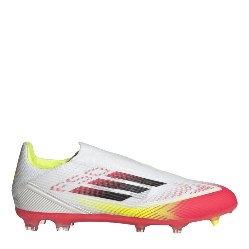 Image of adidas F50 League Laceless Firm Ground Football Boots - White White 11