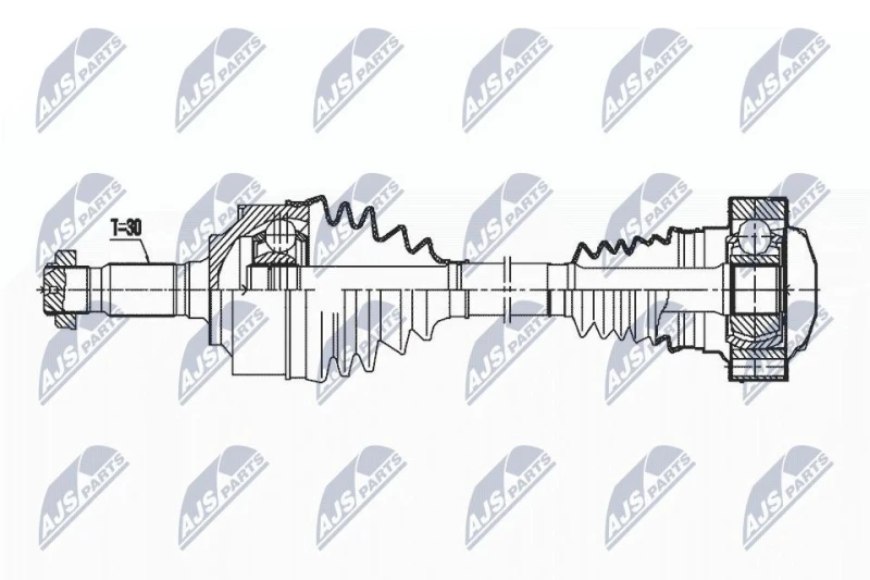 Image of NTY NPW-ME-164 Drive shaft Front Axle Drive Shaft (13)
