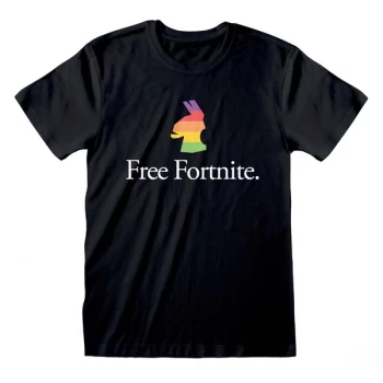 Image of Fortnite - Free Fortnite Unisex Large T-Shirt - Black