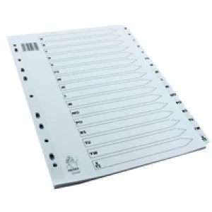 Image of Nice Price A4 White A-Z Mylar Index WX01532